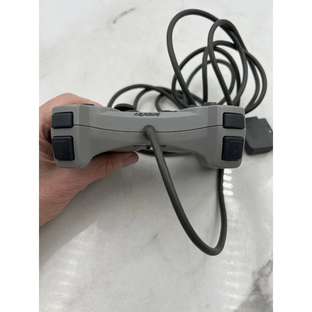 InterAct Barracuda 2 Gray Wired Controller PS1 PlayStation SV-1133